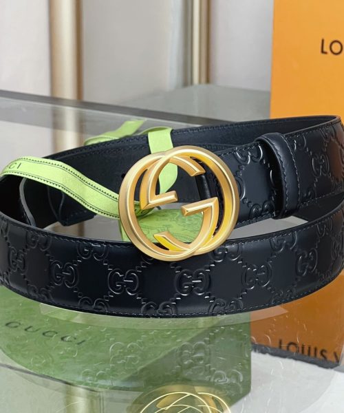 1:1 Replica Gucci GG Marmont Reversible Belt Black, Women Belt