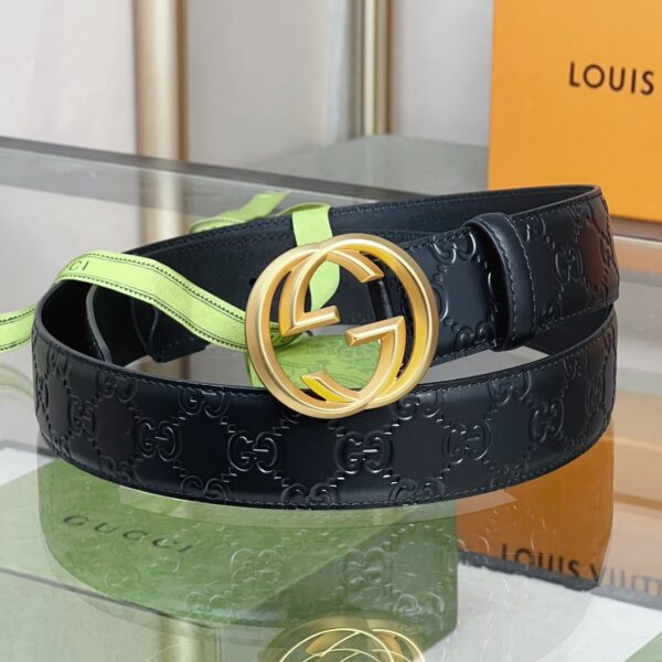 1:1 Replica Gucci GG Marmont Reversible Belt Black, Women Belt