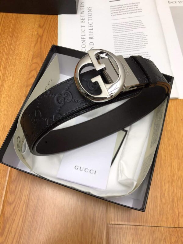 1:1 Replica Gucci GG Marmont Reversible Belt Black, Women Belt