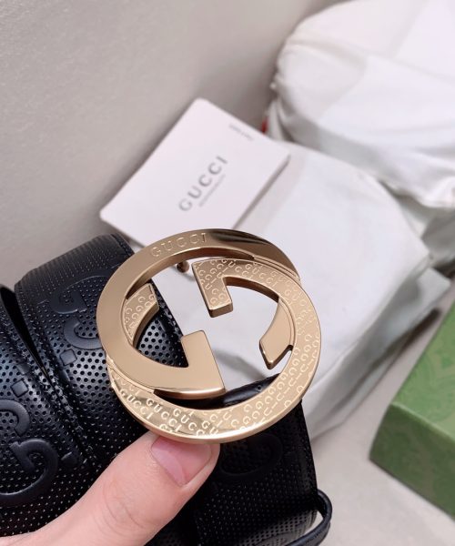 1:1 Replica Gucci GG Marmont Reversible Belt Black, Women Belt