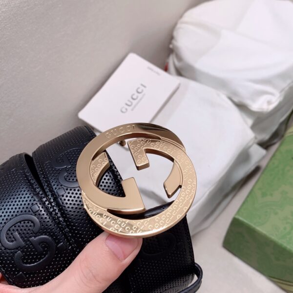 1:1 Replica Gucci GG Marmont Reversible Belt Black, Women Belt