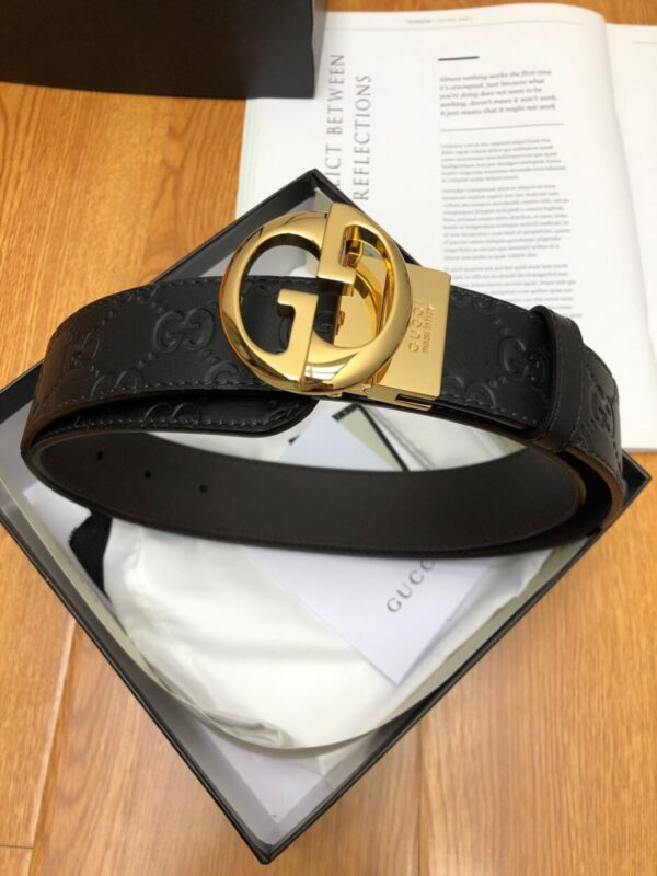 1:1 Replica Gucci GG Marmont Reversible Belt Black, Women Belt