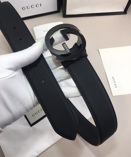 1:1 Replica Gucci GG Marmont Reversible Belt Black, Women Belt