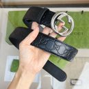 1:1 Replica Gucci GG Marmont Reversible Belt Black, Women Belt