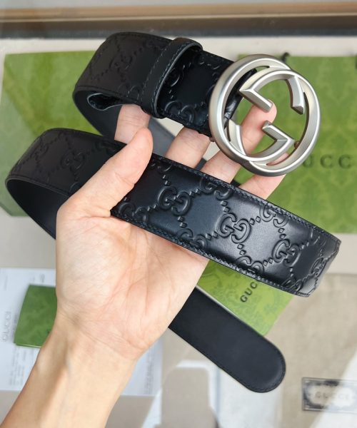 1:1 Replica Gucci GG Marmont Reversible Belt Black, Women Belt