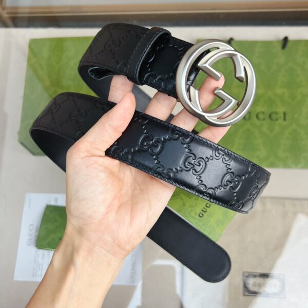 1:1 Replica Gucci GG Marmont Reversible Belt Black, Women Belt