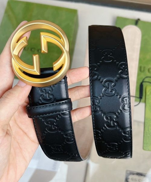 1:1 Replica Gucci GG Marmont Reversible Belt Black, Women Belt