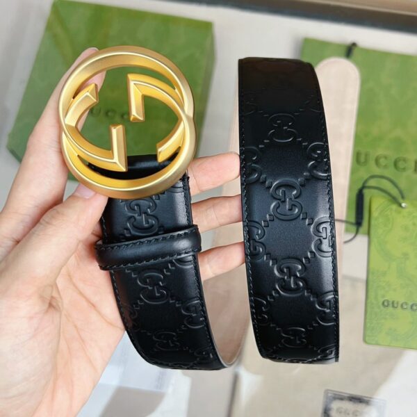 1:1 Replica Gucci GG Marmont Reversible Belt Black, Women Belt