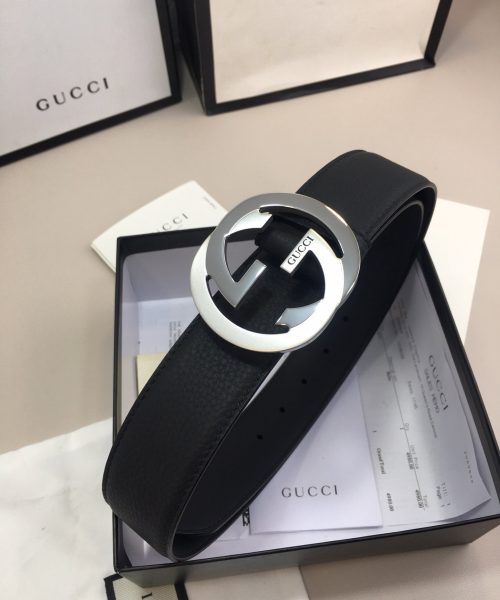 1:1 Replica Gucci GG Marmont Reversible Belt Black, Women Belt