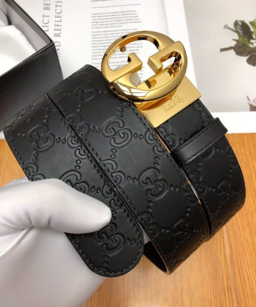 1:1 Replica Gucci GG Marmont Reversible Belt Black, Women Belt