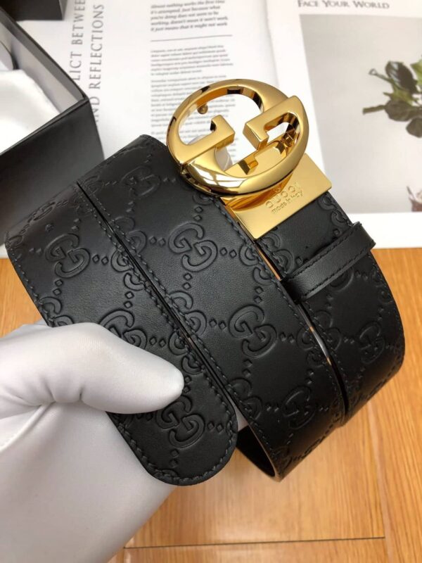 1:1 Replica Gucci GG Marmont Reversible Belt Black, Women Belt