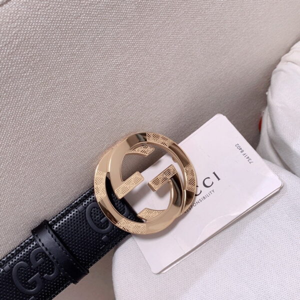 1:1 Replica Gucci GG Marmont Reversible Belt Black, Women Belt