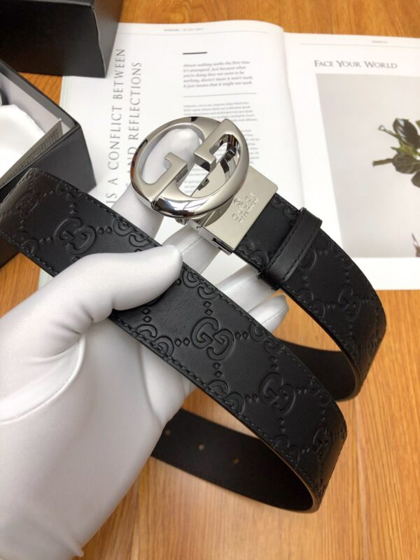 1:1 Replica Gucci GG Marmont Reversible Belt Black, Women Belt