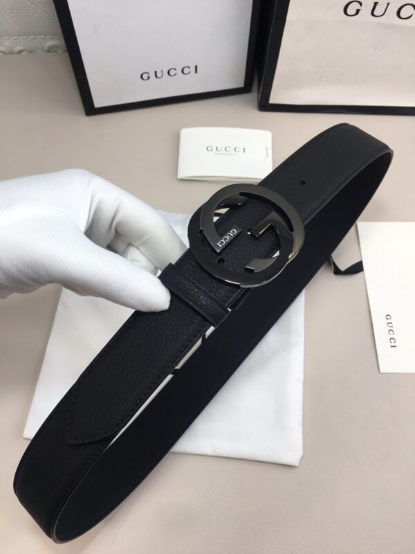 1:1 Replica Gucci GG Marmont Reversible Belt Black, Women Belt