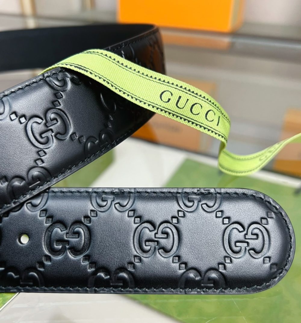 1:1 Replica Gucci GG Marmont Reversible Belt Black, Women Belt