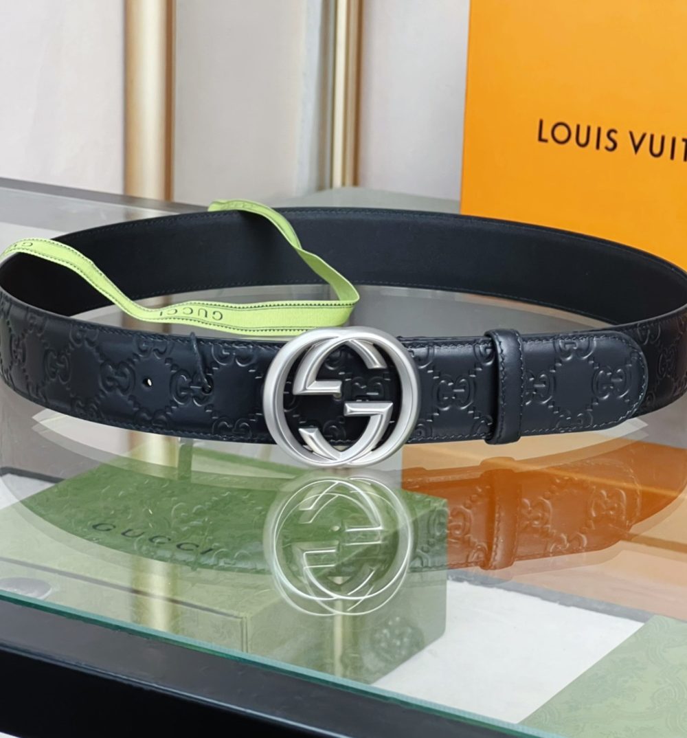 1:1 Replica Gucci GG Marmont Reversible Belt Black, Women Belt