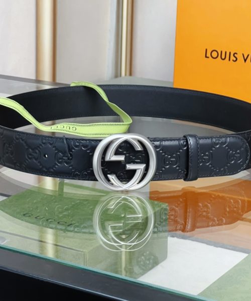 1:1 Replica Gucci GG Marmont Reversible Belt Black, Women Belt