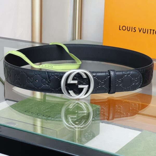 1:1 Replica Gucci GG Marmont Reversible Belt Black, Women Belt