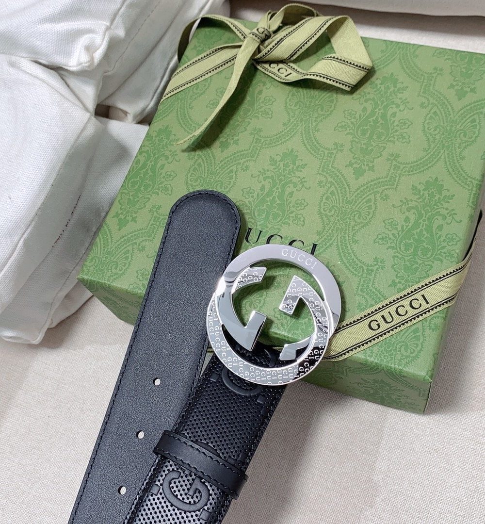 1:1 Replica Gucci GG Marmont Reversible Belt Black, Women Belt