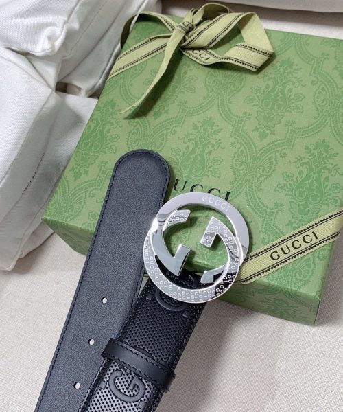 1:1 Replica Gucci GG Marmont Reversible Belt Black, Women Belt