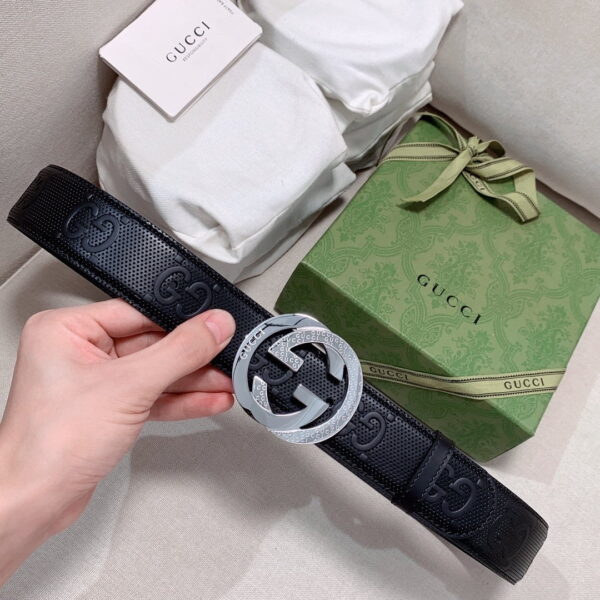1:1 Replica Gucci GG Marmont Reversible Belt Black, Women Belt