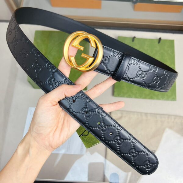 1:1 Replica Gucci GG Marmont Reversible Belt Black, Women Belt
