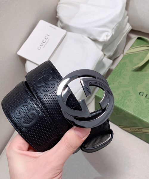 1:1 Replica Gucci GG Marmont Reversible Belt Black, Women Belt