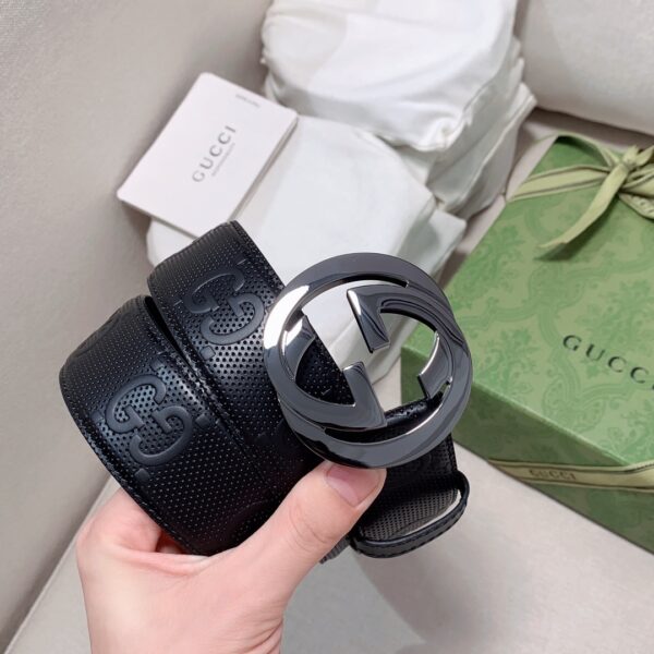 1:1 Replica Gucci GG Marmont Reversible Belt Black, Women Belt
