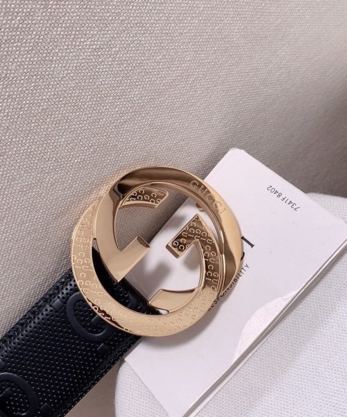 1:1 Replica Gucci GG Marmont Reversible Belt Black, Women Belt