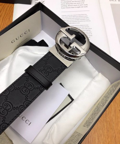 1:1 Replica Gucci GG Marmont Reversible Belt Black, Women Belt