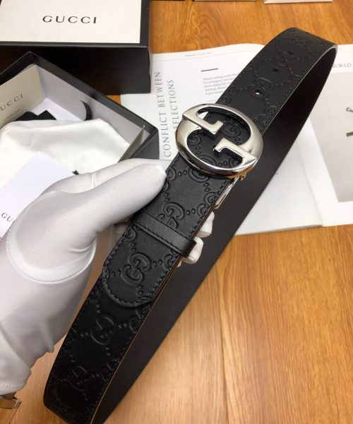 1:1 Replica Gucci GG Marmont Reversible Belt Black, Women Belt