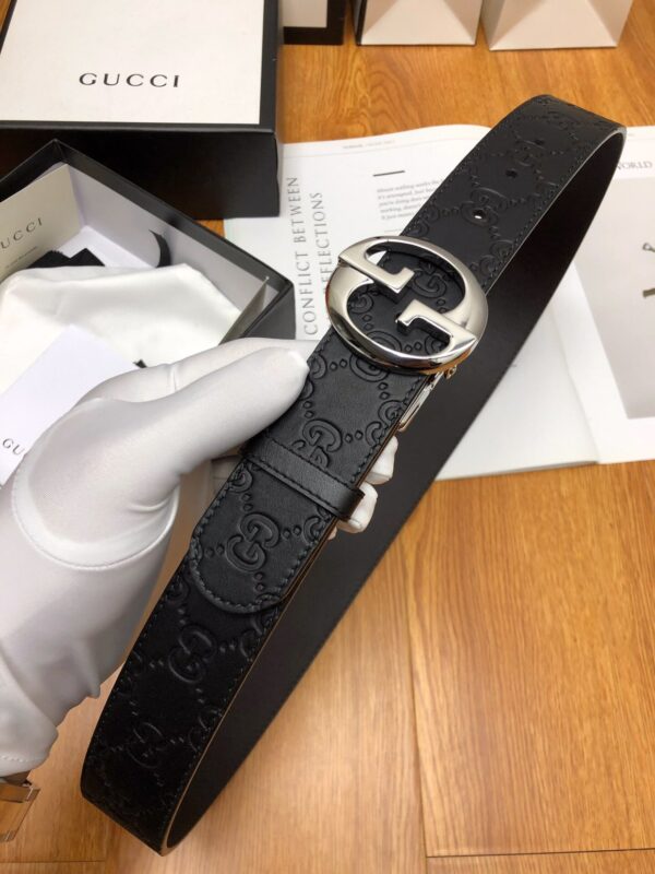 1:1 Replica Gucci GG Marmont Reversible Belt Black, Women Belt