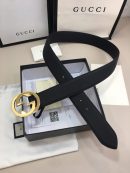 1:1 Replica Gucci GG Marmont Reversible Belt Black, Women Belt