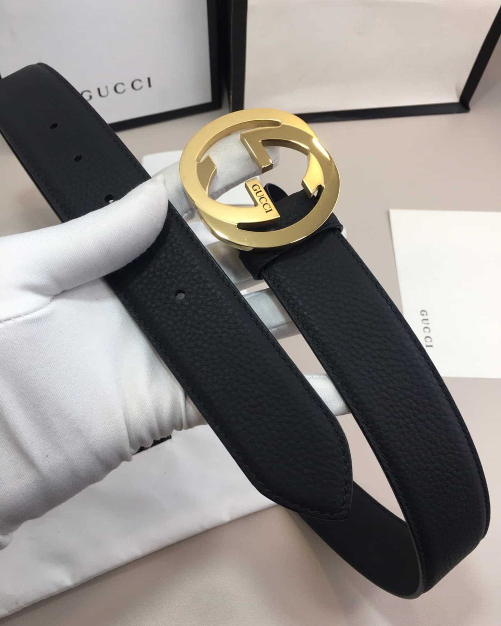 1:1 Replica Gucci GG Marmont Reversible Belt Black, Women Belt