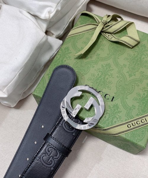 1:1 Replica Gucci GG Marmont Reversible Belt Black, Women Belt