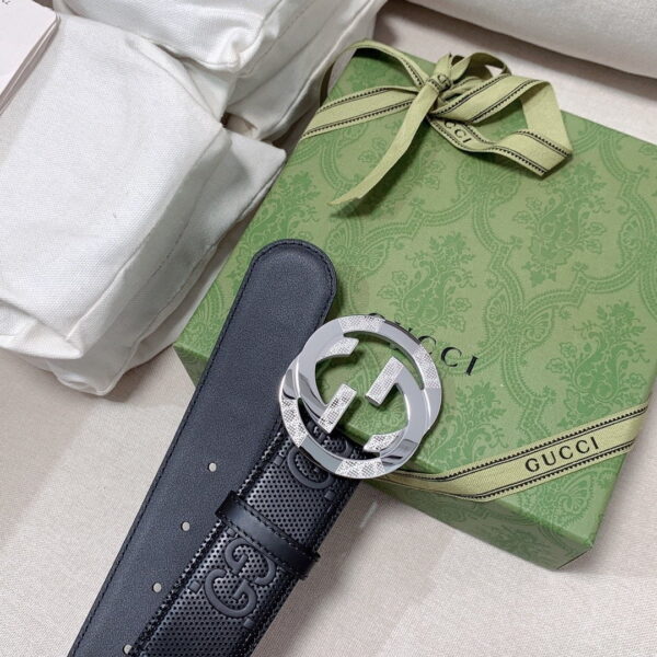 1:1 Replica Gucci GG Marmont Reversible Belt Black, Women Belt