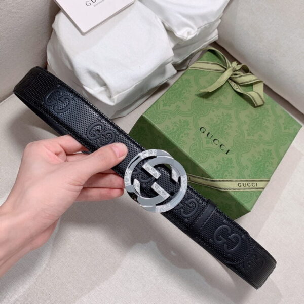 1:1 Replica Gucci GG Marmont Reversible Belt Black, Women Belt