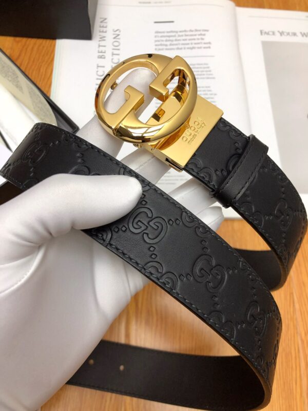 1:1 Replica Gucci GG Marmont Reversible Belt Black, Women Belt