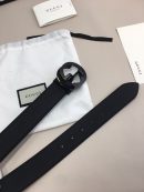 1:1 Replica Gucci GG Marmont Reversible Belt Black, Women Belt