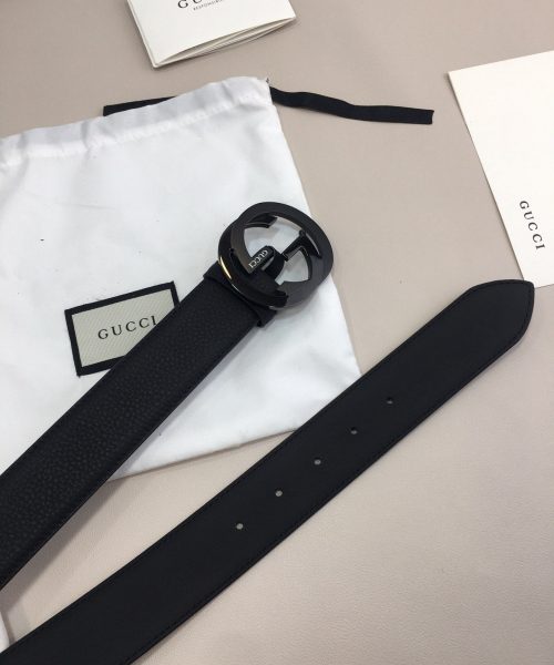 1:1 Replica Gucci GG Marmont Reversible Belt Black, Women Belt