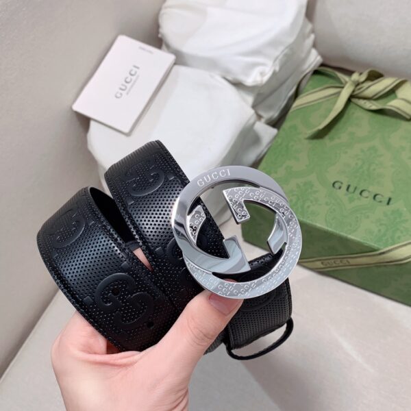 1:1 Replica Gucci GG Marmont Reversible Belt Black, Women Belt