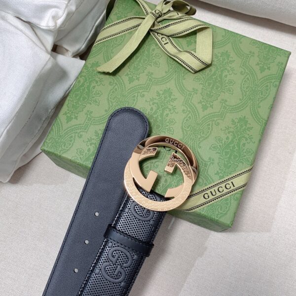 1:1 Replica Gucci GG Marmont Reversible Belt Black, Women Belt