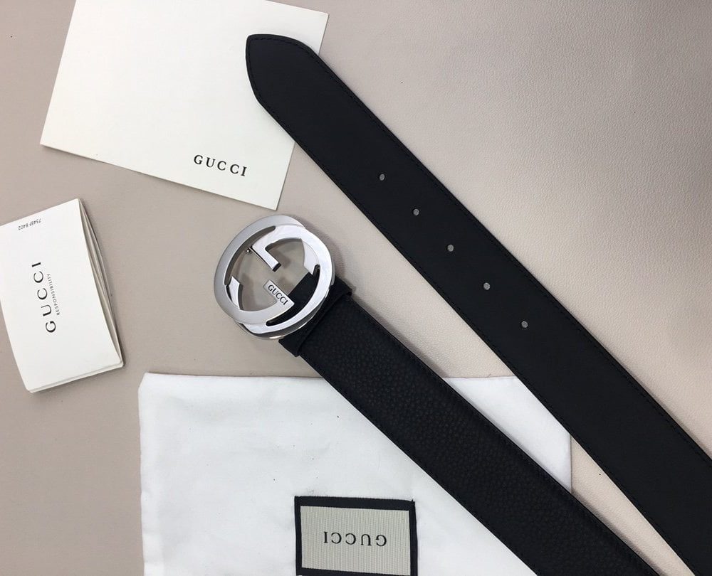 1:1 Replica Gucci GG Marmont Reversible Belt Black, Women Belt