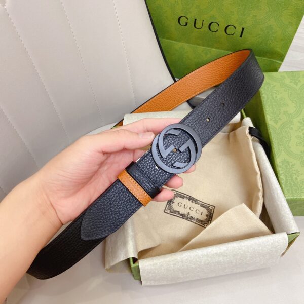 1:1 Replica Gucci GG Marmont Reversible Belt Black, Women Belt