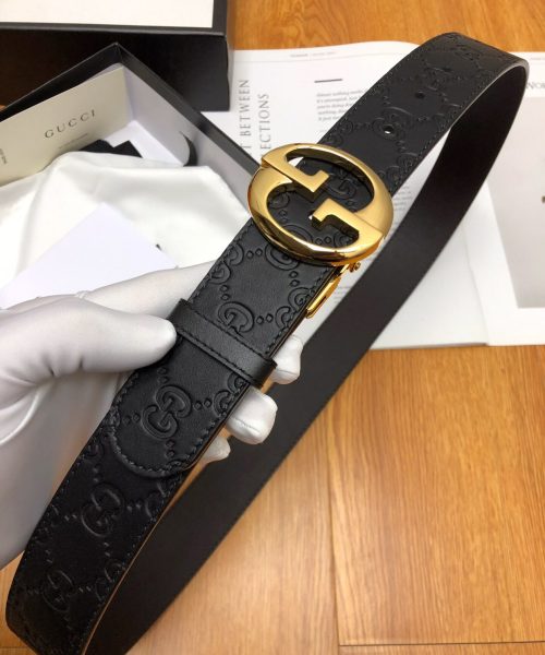 1:1 Replica Gucci GG Marmont Reversible Belt Black, Women Belt