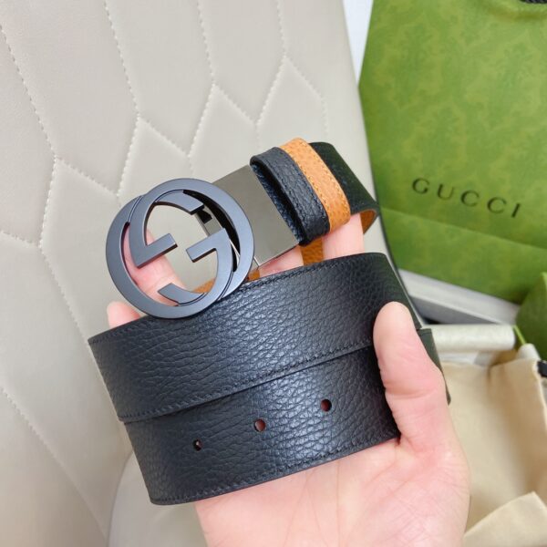 1:1 Replica Gucci GG Marmont Reversible Belt Black, Women Belt