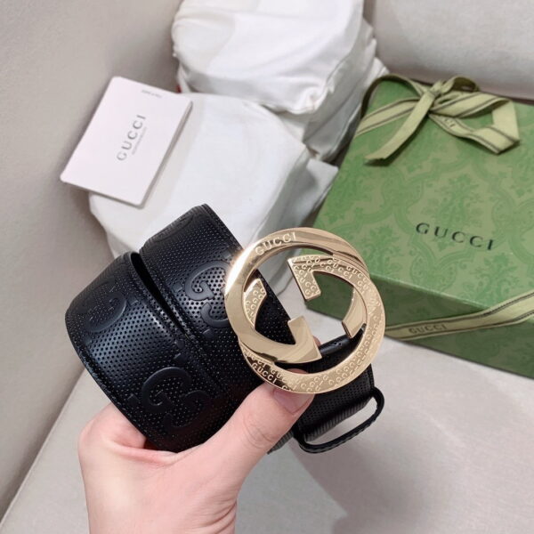 1:1 Replica Gucci GG Marmont Reversible Belt Black, Women Belt