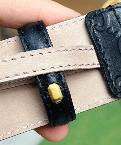1:1 Replica Gucci GG Marmont Reversible Belt Black, Women Belt