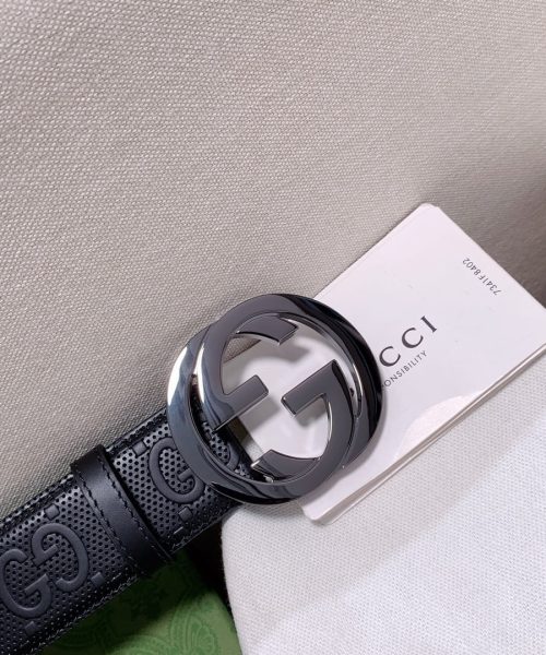 1:1 Replica Gucci GG Marmont Reversible Belt Black, Women Belt