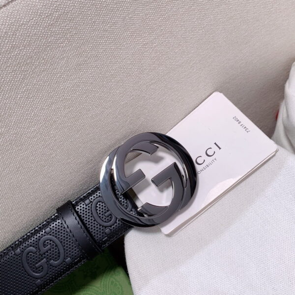 1:1 Replica Gucci GG Marmont Reversible Belt Black, Women Belt